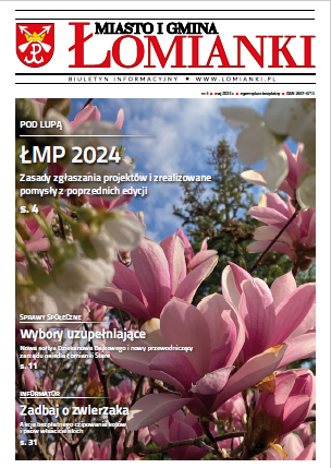 widok pierwszej strony Gazeta Łomiankowska