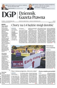 okłada najnowszego numeru Dziennik Gazeta Prawna