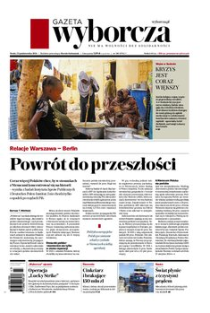 okłada najnowszego numeru Gazeta Wyborcza