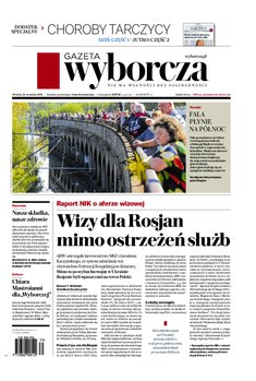 okłada najnowszego numeru Gazeta Wyborcza