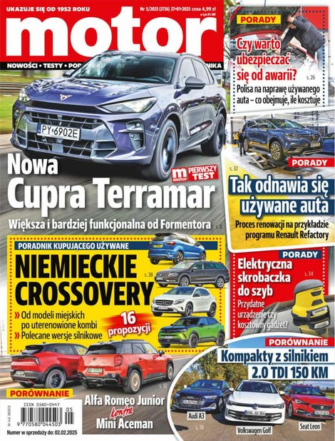 okłada najnowszego numeru Motor
