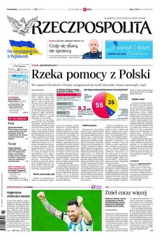 okłada najnowszego numeru Rzeczpospolita