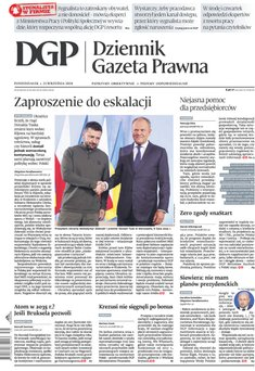 okłada najnowszego numeru Dziennik Gazeta Prawna