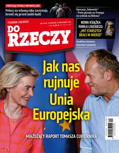 okłada najnowszego numeru Tygodnik Do Rzeczy