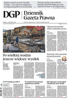 okłada najnowszego numeru Dziennik Gazeta Prawna