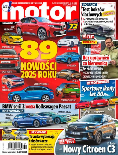 okłada najnowszego numeru Motor