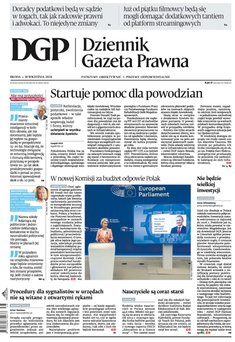 okłada najnowszego numeru Dziennik Gazeta Prawna