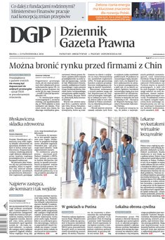 okłada najnowszego numeru Dziennik Gazeta Prawna