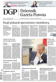 okłada najnowszego numeru Dziennik Gazeta Prawna