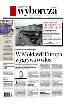 okłada najnowszego numeru Gazeta Wyborcza