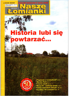okłada najnowszego numeru Nasze Łomianki