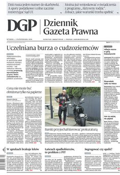 okłada najnowszego numeru Dziennik Gazeta Prawna