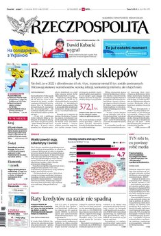 okłada najnowszego numeru Rzeczpospolita