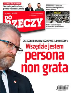 okłada najnowszego numeru Tygodnik Do Rzeczy