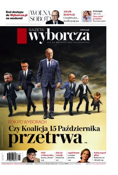 okłada najnowszego numeru Gazeta Wyborcza