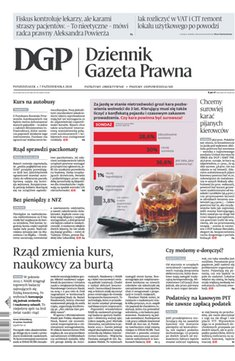 okłada najnowszego numeru Dziennik Gazeta Prawna