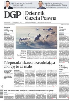 okłada najnowszego numeru Dziennik Gazeta Prawna