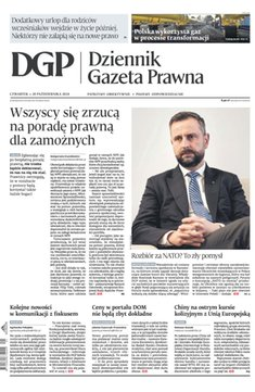 okłada najnowszego numeru Dziennik Gazeta Prawna