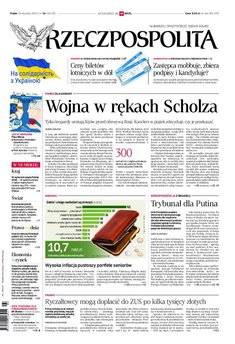 okłada najnowszego numeru Rzeczpospolita