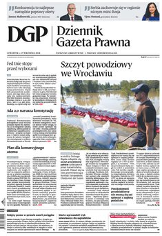 okłada najnowszego numeru Dziennik Gazeta Prawna