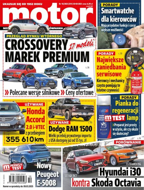 okłada najnowszego numeru Motor