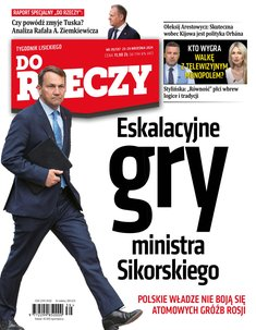 okłada najnowszego numeru Tygodnik Do Rzeczy