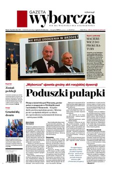 okłada najnowszego numeru Gazeta Wyborcza