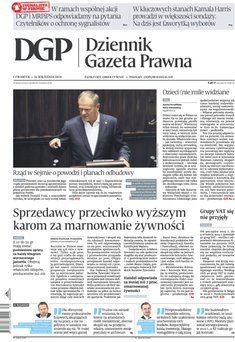 okłada najnowszego numeru Dziennik Gazeta Prawna