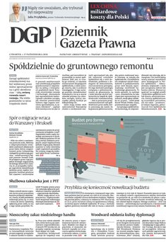 okłada najnowszego numeru Dziennik Gazeta Prawna