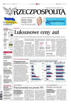 okłada najnowszego numeru Rzeczpospolita