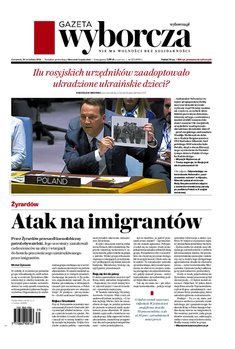 okłada najnowszego numeru Gazeta Wyborcza