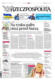 okłada najnowszego numeru Rzeczpospolita